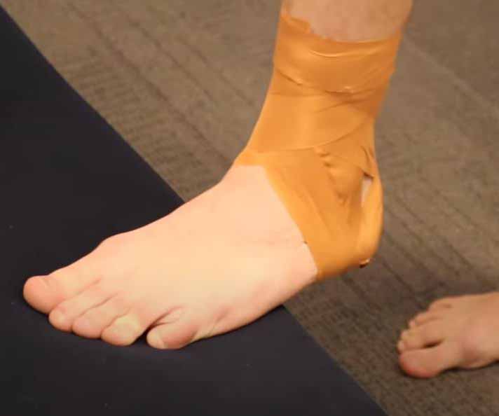 how to tape an ankle in sports